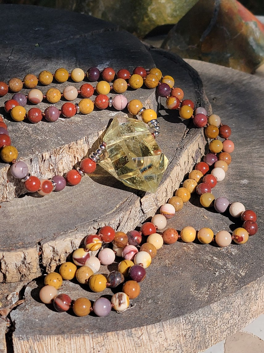 Mookaite Mala, 108 Beads for Grounding & Inner Balance