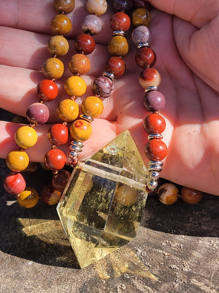 Mookaite Mala, 108 Beads for Grounding & Inner Balance