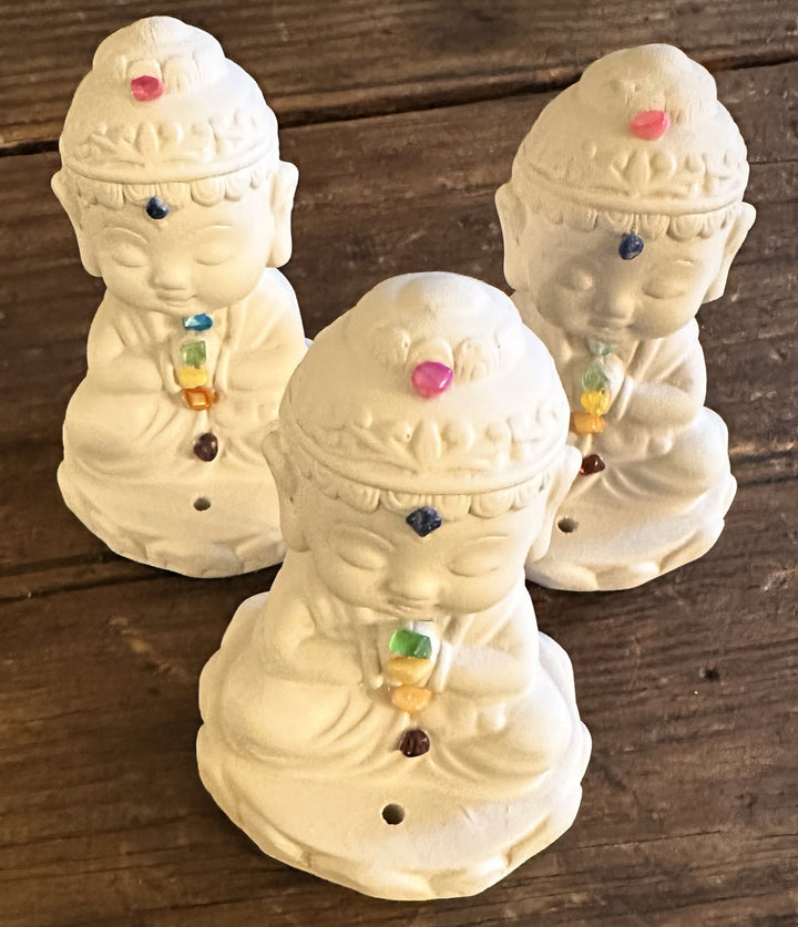 Incense Holder Zen Blend: Gypsum Buddha for Peaceful Aromas