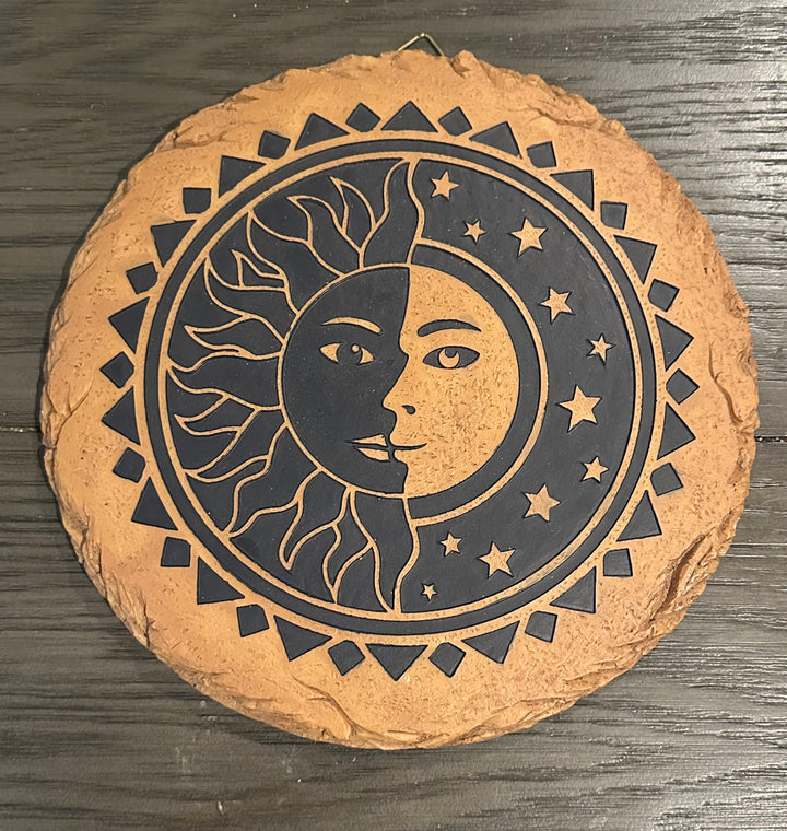 Sun and Moon Terracotta Hanging Plaque: Bring Harmony Home