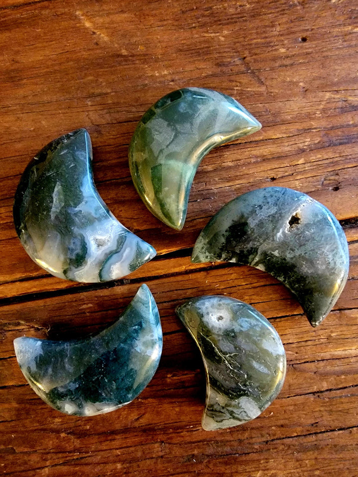 Moss Agate Carvings