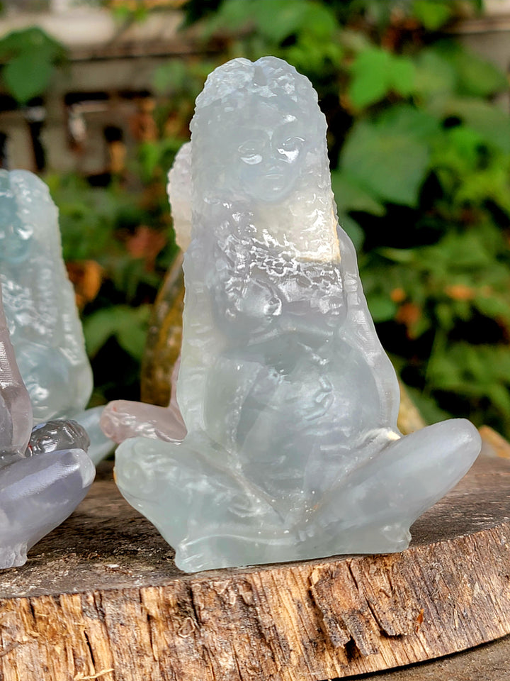 Fluorite Gaia Carving