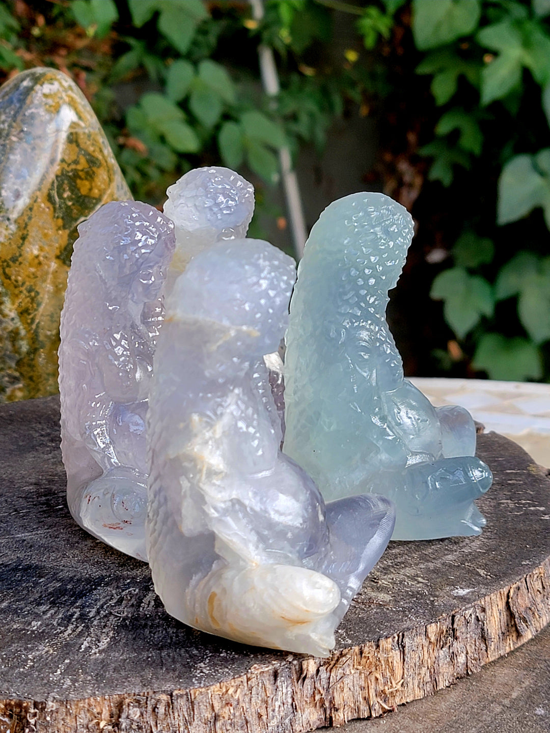 Fluorite Gaia Carving