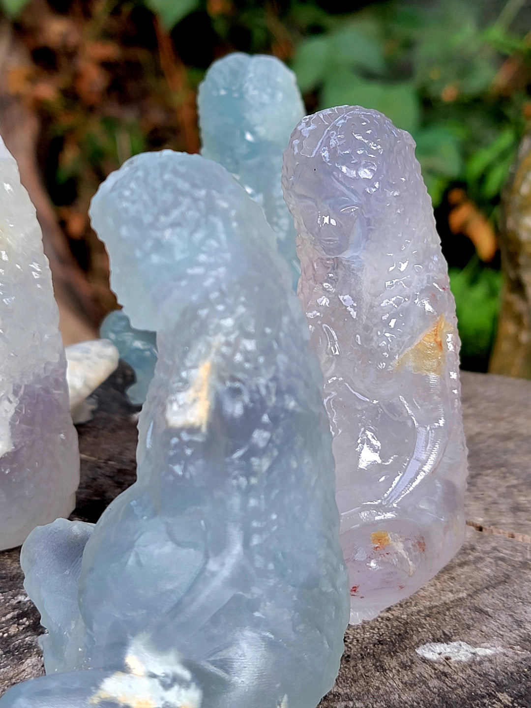 Fluorite Gaia Carving