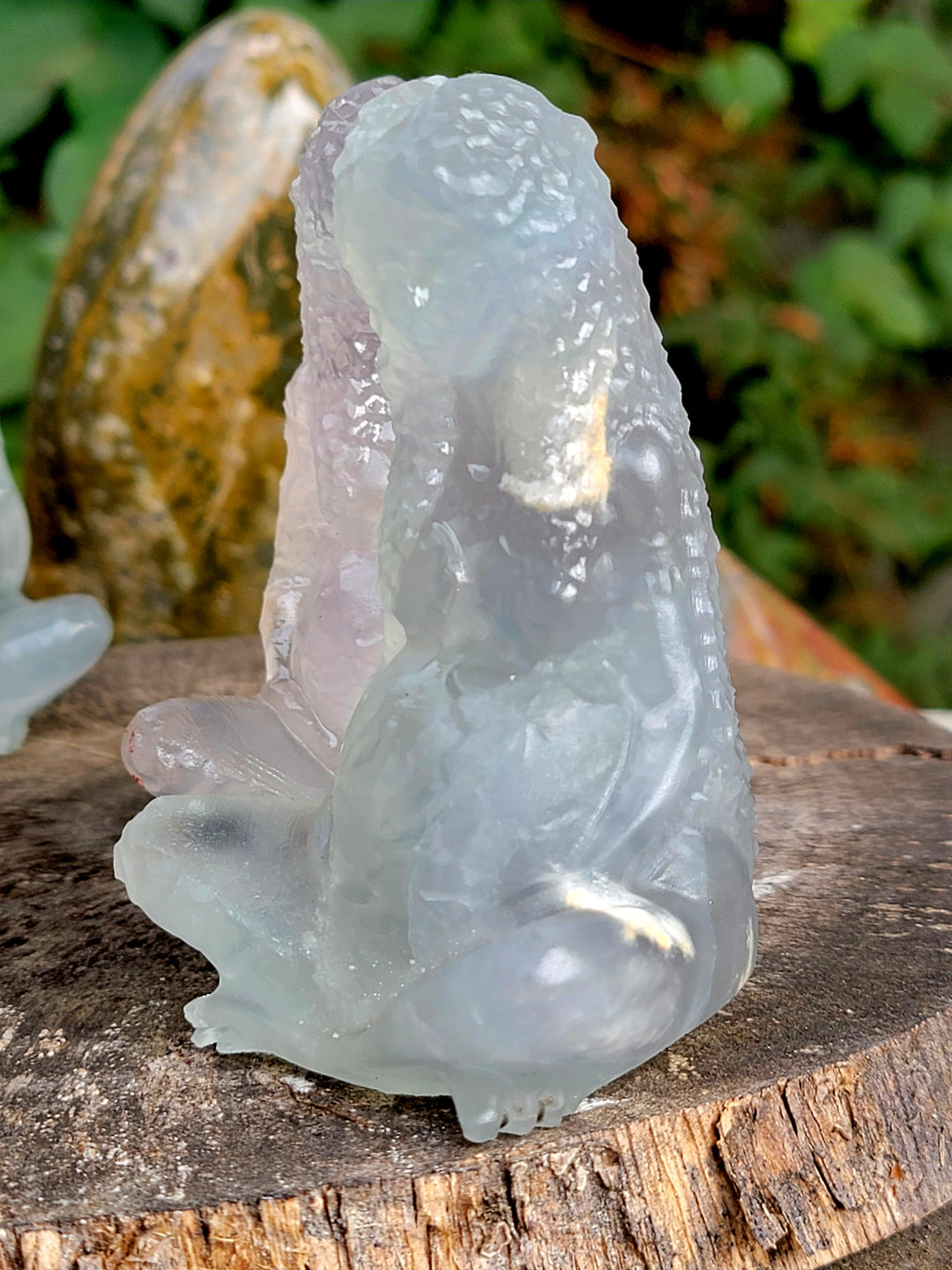 Fluorite Gaia Carving