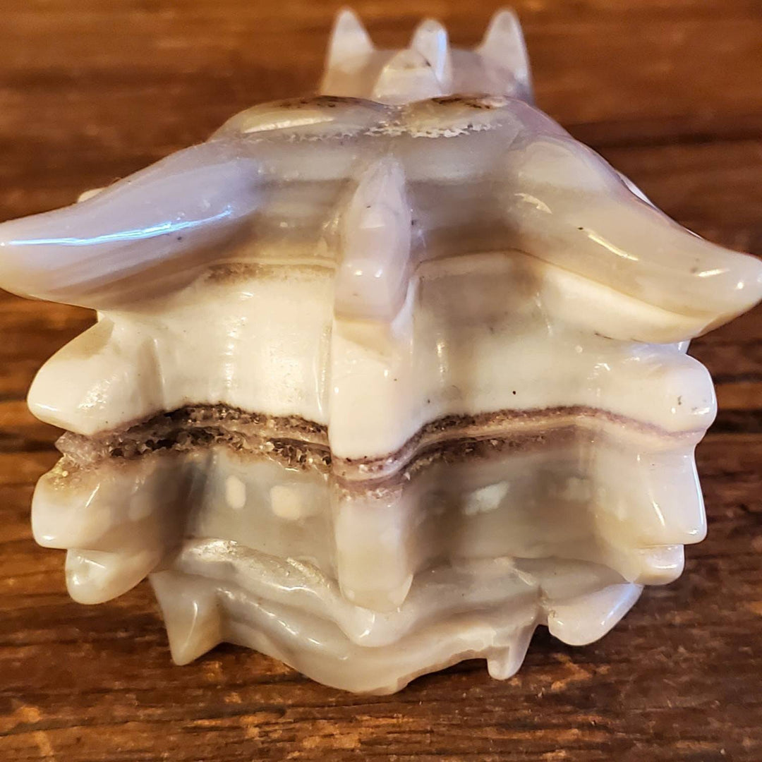 Gray Agate Carved Dragon Head, Soothing Scales: Find Your Zen with the Dragon Head Gray Agate Carving! - SOUTHBAYSALTS 