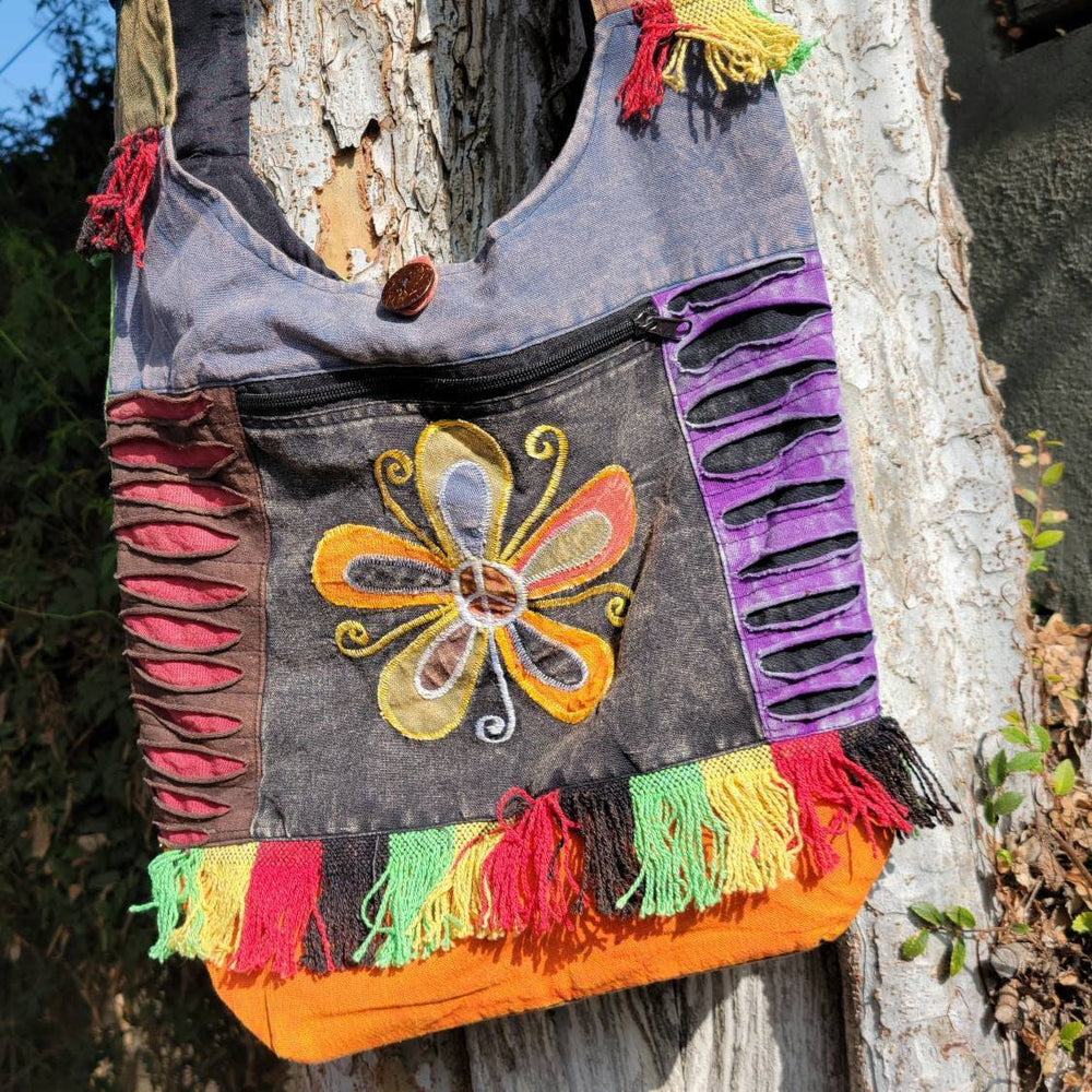 Cotton Bohemian Bags made in Nepal - SOUTHBAYSALTS 