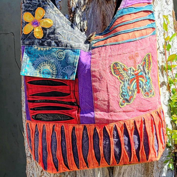 Cotton Bohemian Bags made in Nepal - SOUTHBAYSALTS 