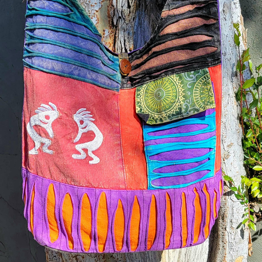 Cotton Bohemian Bags made in Nepal - SOUTHBAYSALTS 