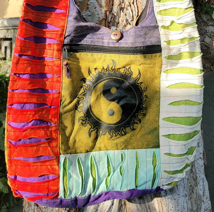 Cotton Bohemian Bags made in Nepal - SOUTHBAYSALTS 