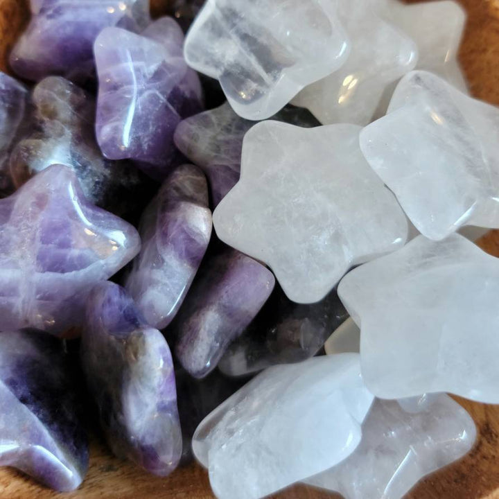 Crystal Stars, Wish upon a Star Crystals, Starry Magic: Crystal Companions for Every Moment - SOUTHBAYSALTS 