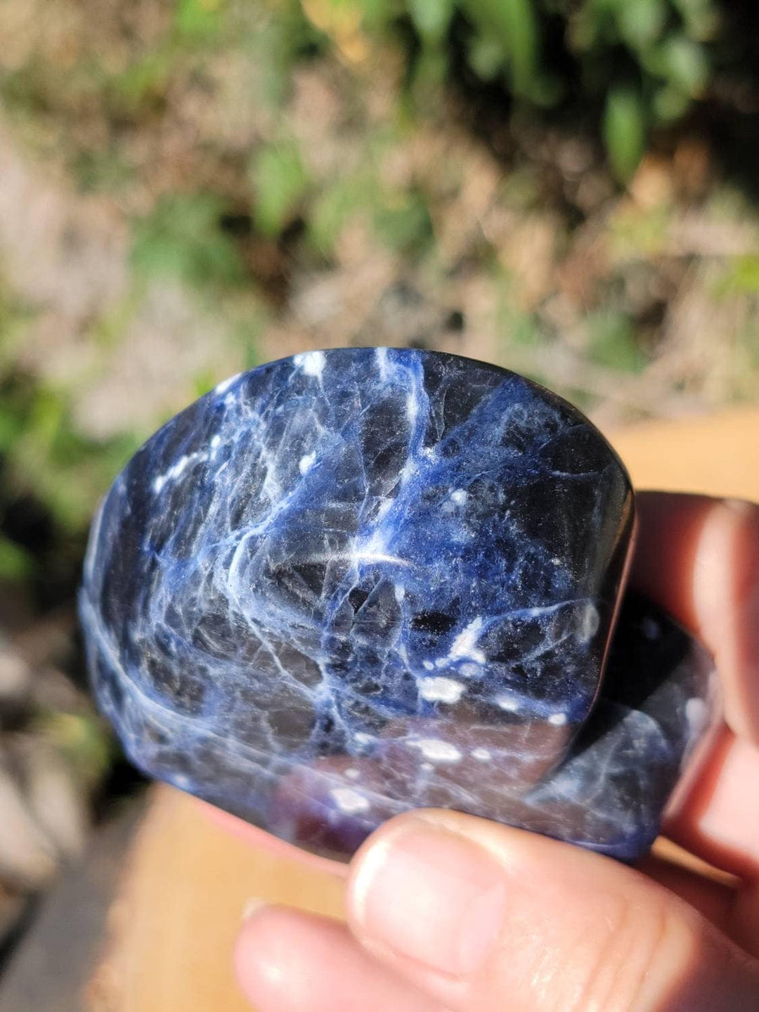 Sodalite Heart Trays, Crystal Trays, Adorable Sodalite Trays, Crystal Heart Tray, Stone of Truth - SOUTHBAYSALTS 