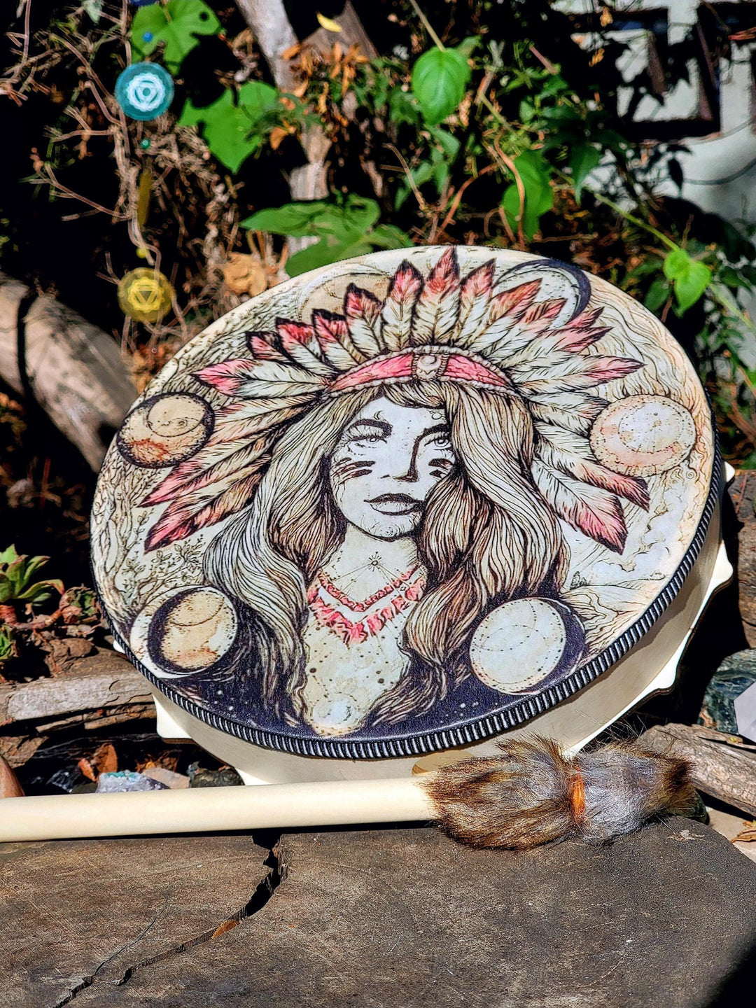 Ceremonial Vegan Drum, Rhythms of the Moon: Vegan Drum with Native Wisdom - SOUTHBAYSALTS 