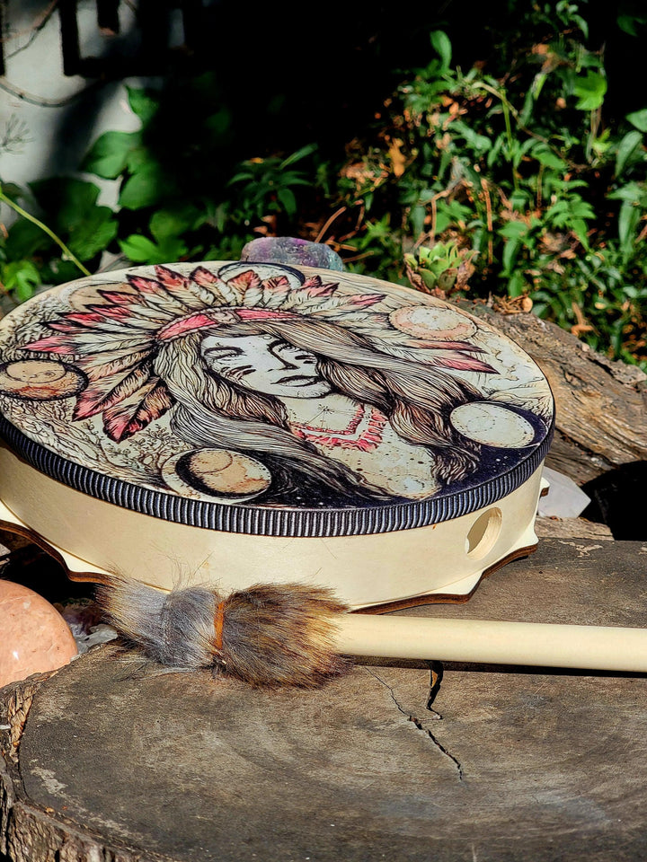 Ceremonial Vegan Drum, Rhythms of the Moon: Vegan Drum with Native Wisdom - SOUTHBAYSALTS 