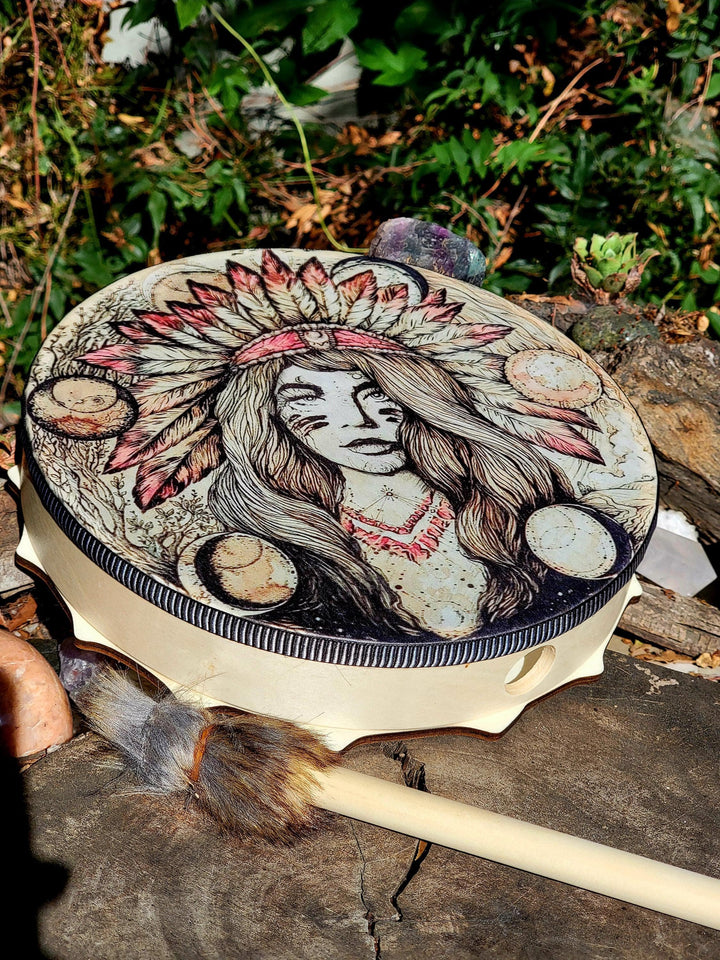 Ceremonial Vegan Drum, Rhythms of the Moon: Vegan Drum with Native Wisdom - SOUTHBAYSALTS 