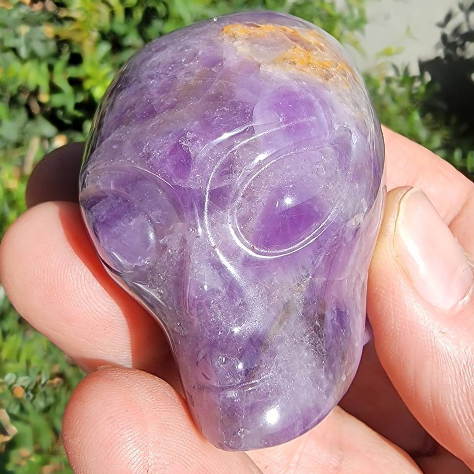 Crystal Alien Carvings, Stellar Soulmate: The Alien Head Carving for Cosmic Hearts - SOUTHBAYSALTS 