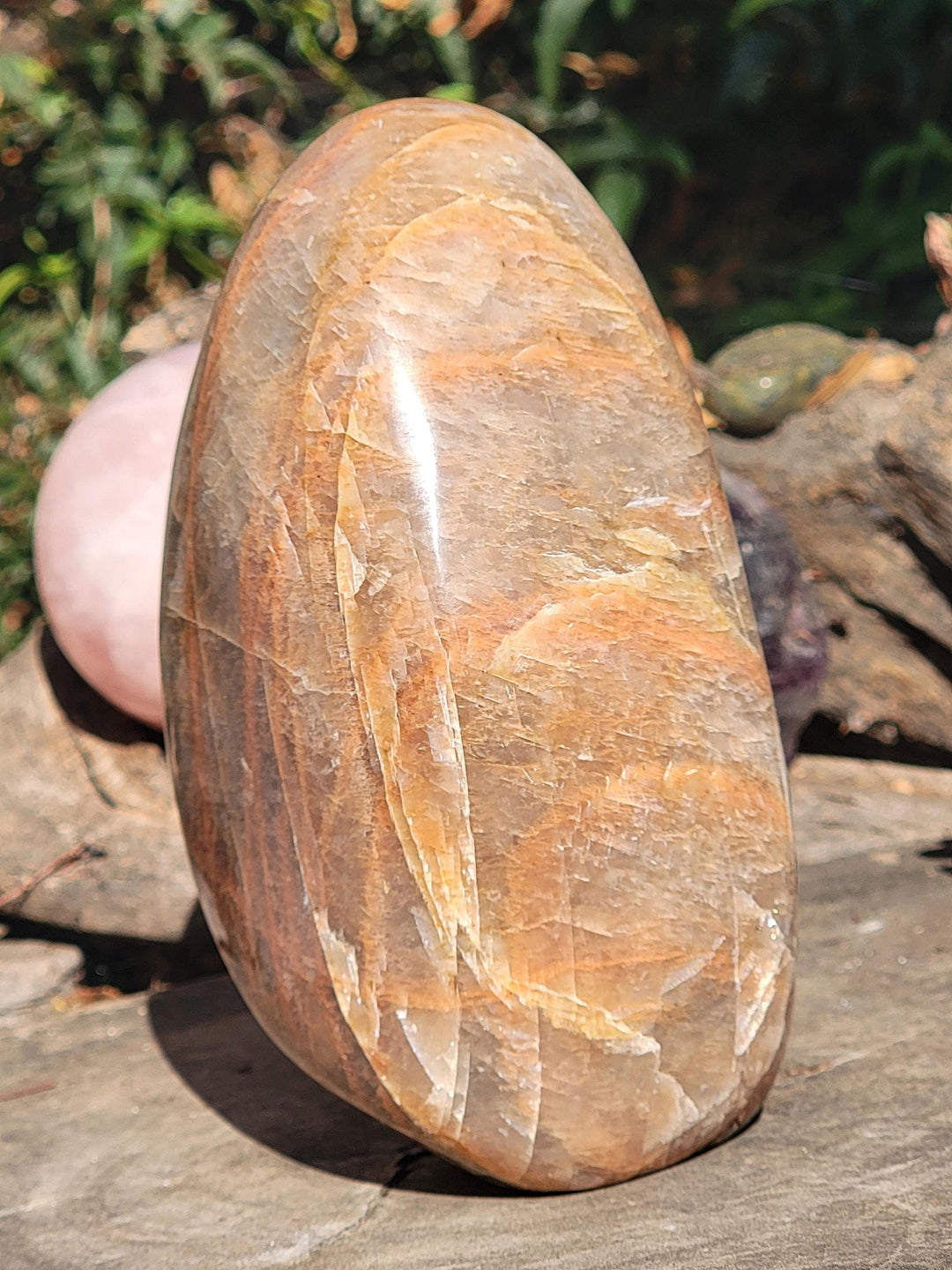 Peach Moonstone Freeform, Your Spark for Self-Love and New Passions - SOUTHBAYSALTS 