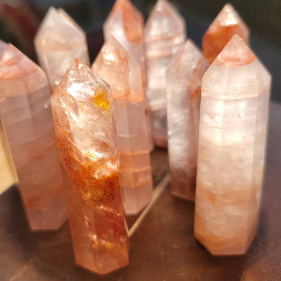 Fire Quartz Towers, Fire Quartz: Light Up Your Dreams and Ignite Your Potential - SOUTHBAYSALTS 