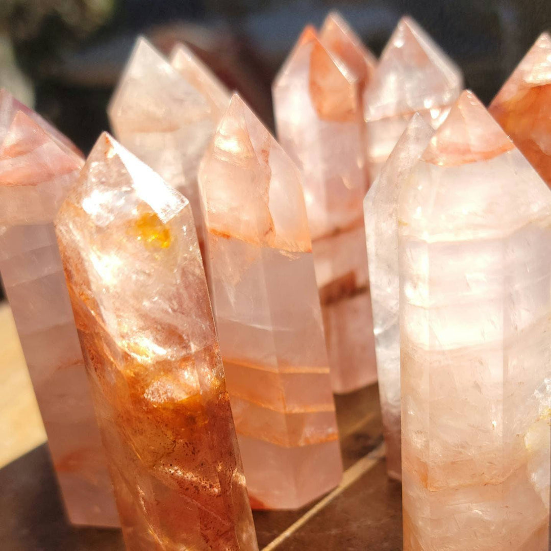 Fire Quartz Towers, Fire Quartz: Light Up Your Dreams and Ignite Your Potential - SOUTHBAYSALTS 