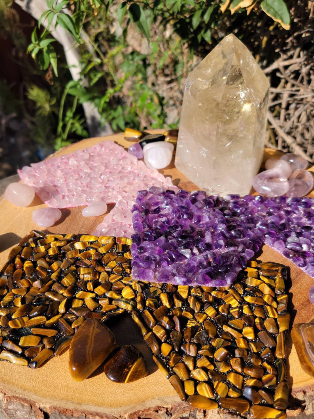 Meditation Crystal Eye Masks, Amethyst Eye Mask, Tigers Eye Eye Mask, Rose Quartz Eye Mask, Meditation Tools - SOUTHBAYSALTS 