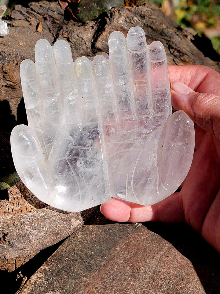 Quartz Crystal Hands Carving, aka The Master Healer - SOUTHBAYSALTS 