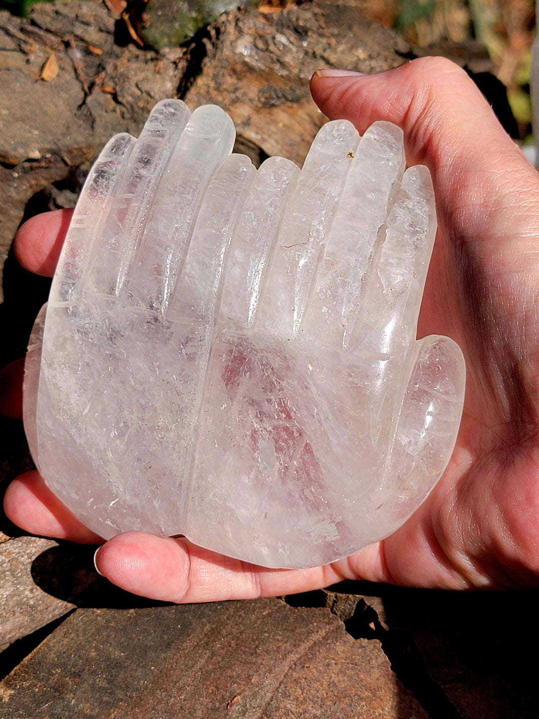 Quartz Crystal Hands Carving, aka The Master Healer - SOUTHBAYSALTS 