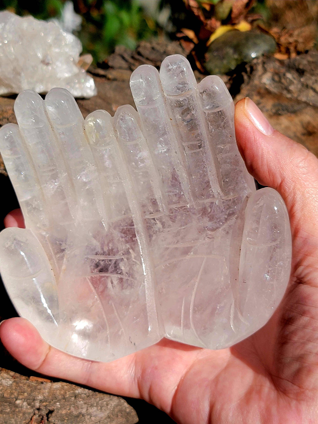 Quartz Crystal Hands Carving, aka The Master Healer - SOUTHBAYSALTS 