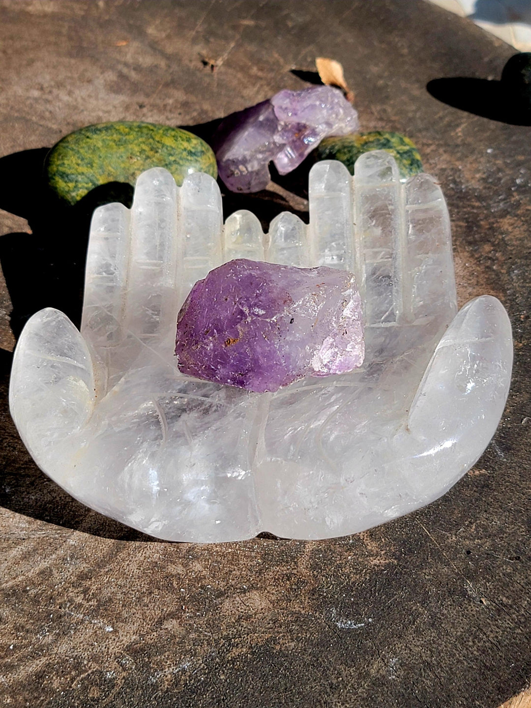 Quartz Crystal Hands Carving, aka The Master Healer - SOUTHBAYSALTS 