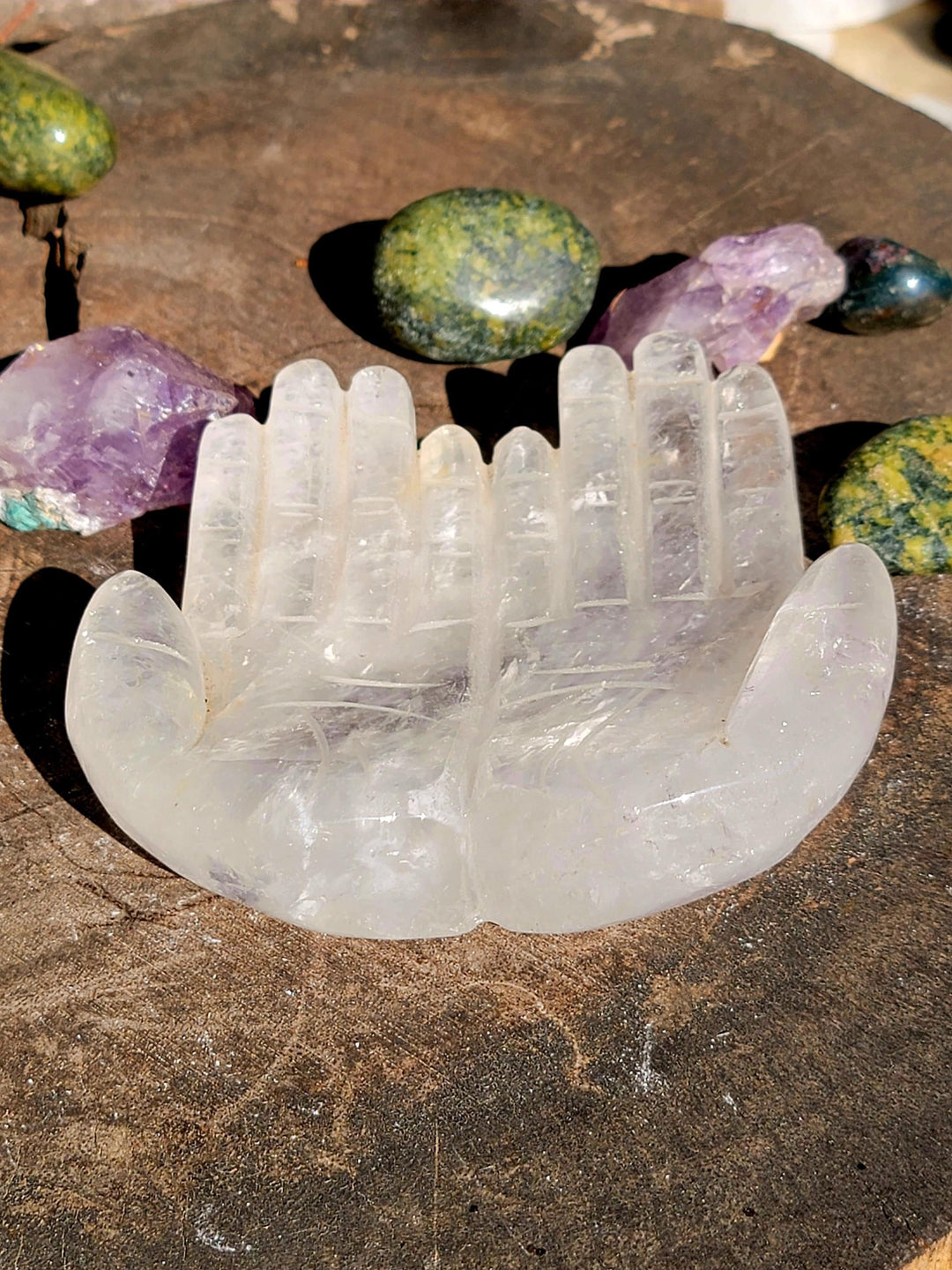 Quartz Crystal Hands Carving, aka The Master Healer - SOUTHBAYSALTS 