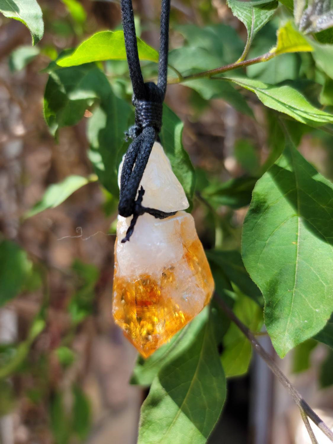 Citrine Necklace, Golden Glow: Your Citrine Success Charm - SOUTHBAYSALTS 