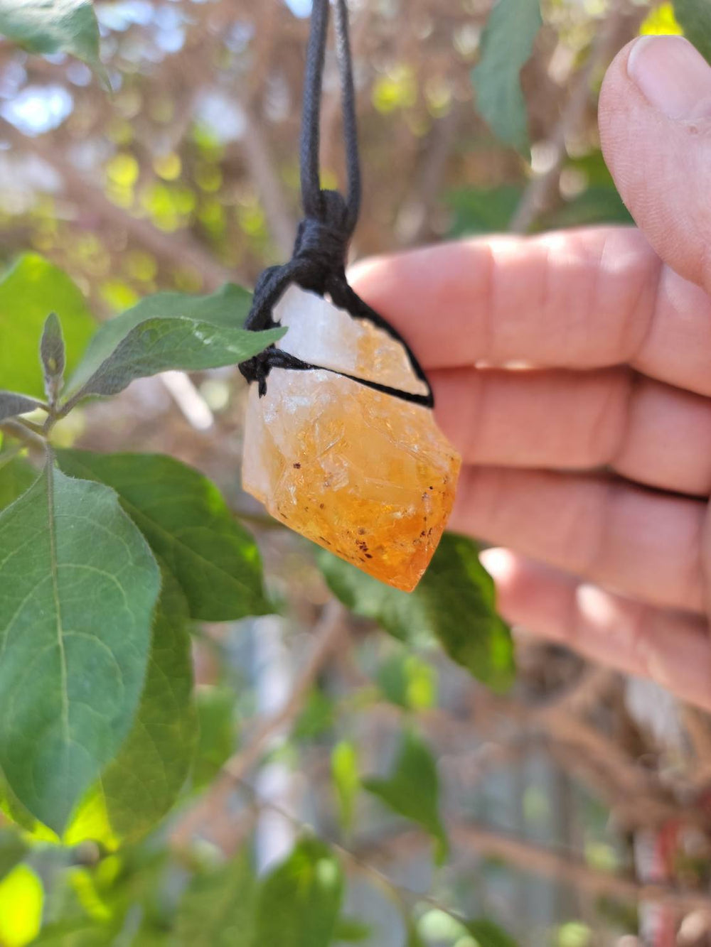 Citrine Necklace, Golden Glow: Your Citrine Success Charm - SOUTHBAYSALTS 