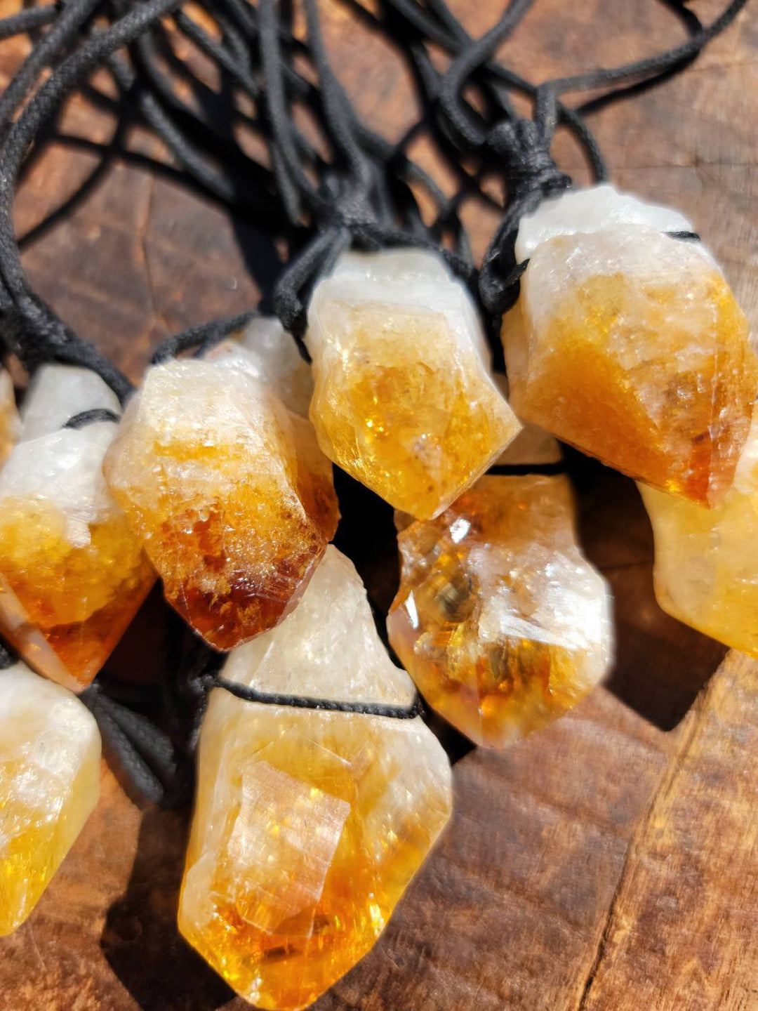 Citrine Necklace, Golden Glow: Your Citrine Success Charm - SOUTHBAYSALTS 