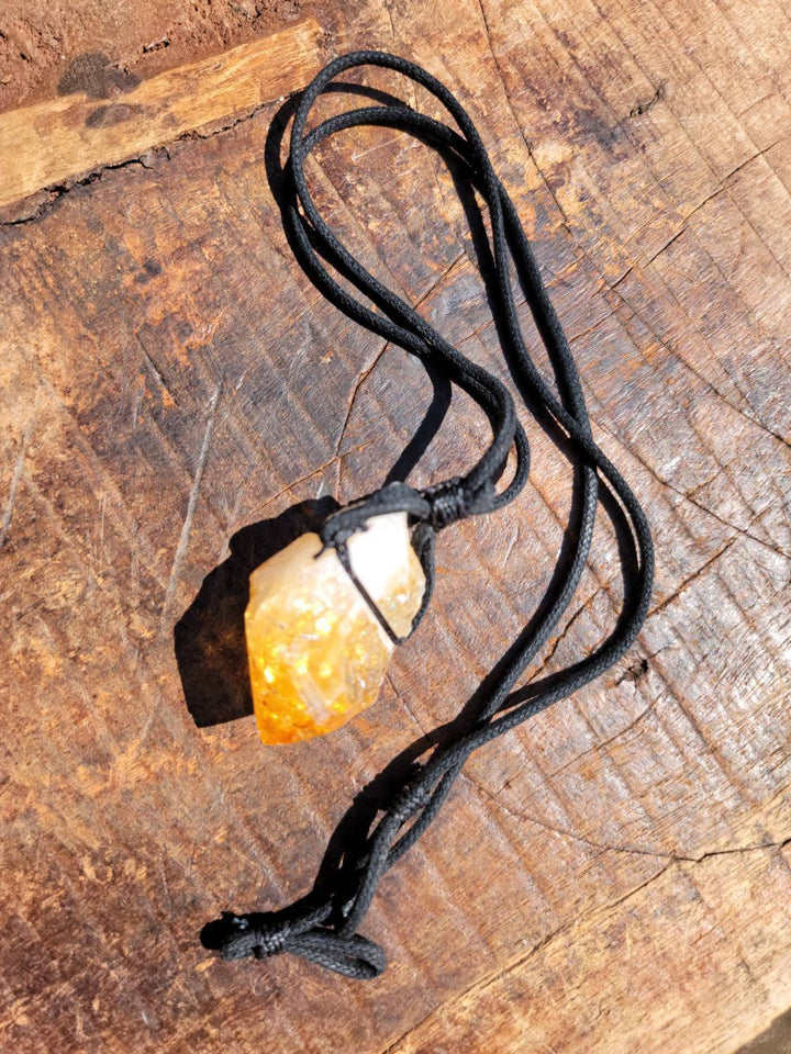 Citrine Necklace, Golden Glow: Your Citrine Success Charm - SOUTHBAYSALTS 