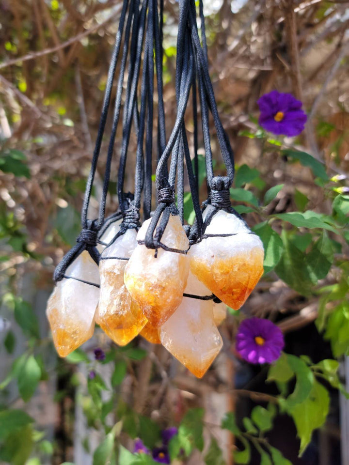 Citrine Necklace, Golden Glow: Your Citrine Success Charm - SOUTHBAYSALTS 