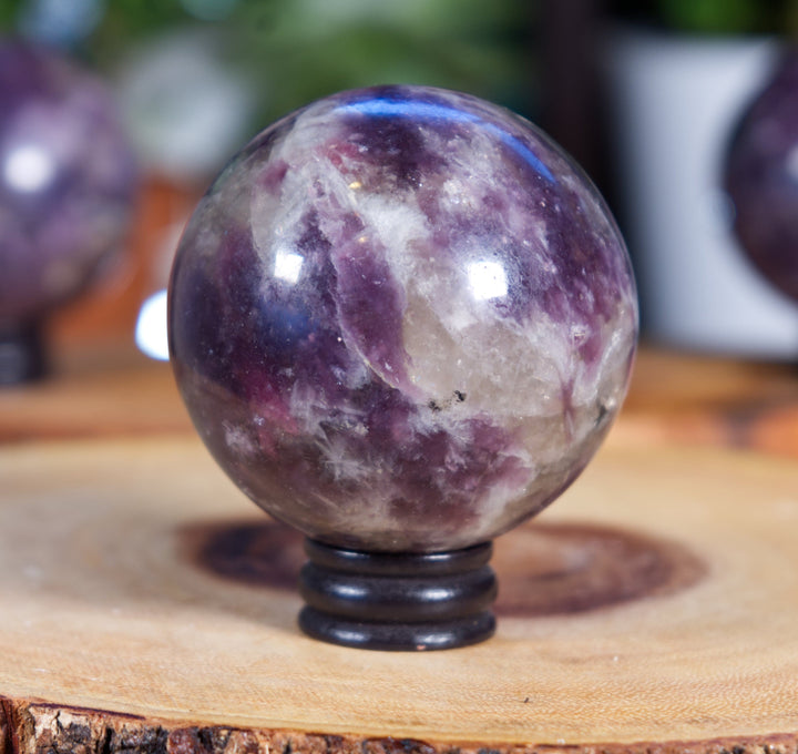 Lepidolite Spheres, Calm in the Chaos: Lepidolite's Guide to Graceful Transitions - SOUTHBAYSALTS 