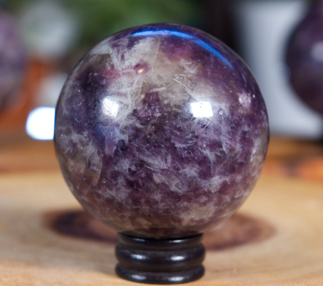 Lepidolite Spheres, Calm in the Chaos: Lepidolite's Guide to Graceful Transitions - SOUTHBAYSALTS 