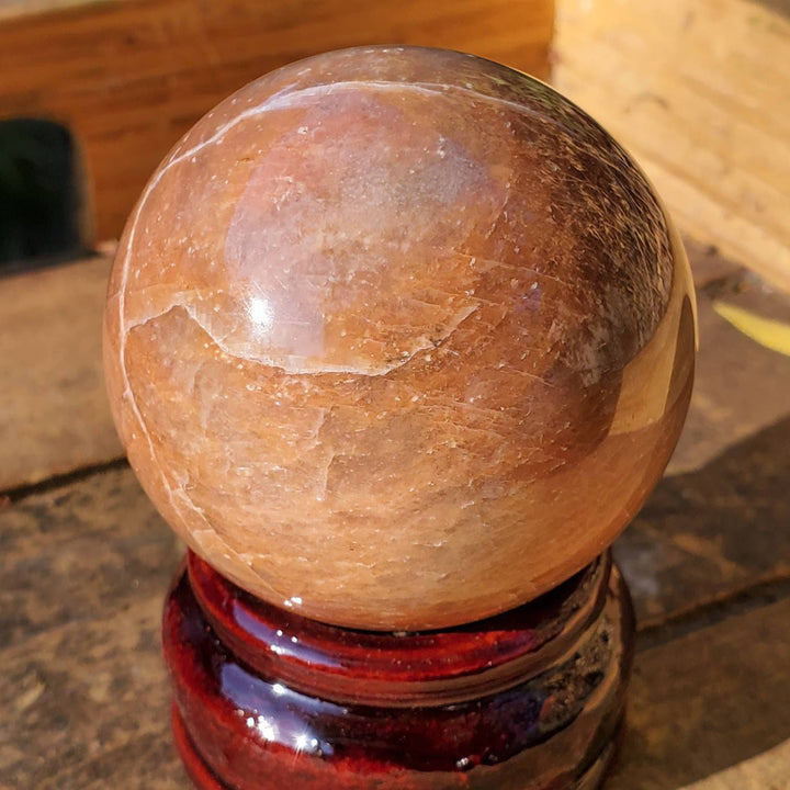 Peach Moonstone Sphere, Peach Moonstone Sphere: Nature’s Chill Pill for Your Emotions - SOUTHBAYSALTS 