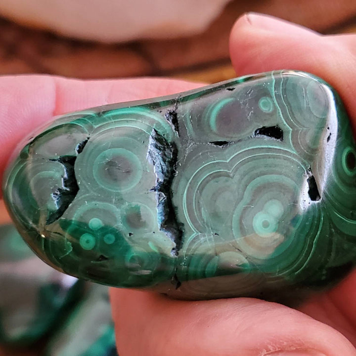 Malachite Pocket Stones, Malachite the Protection Stone, Beautiful Quality Polished Malachite - SOUTHBAYSALTS 