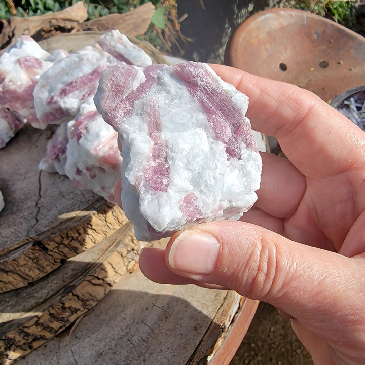 Raw Pink Tourmaline, aka Rubellite. The Stone of Love and Compassion - SOUTHBAYSALTS 