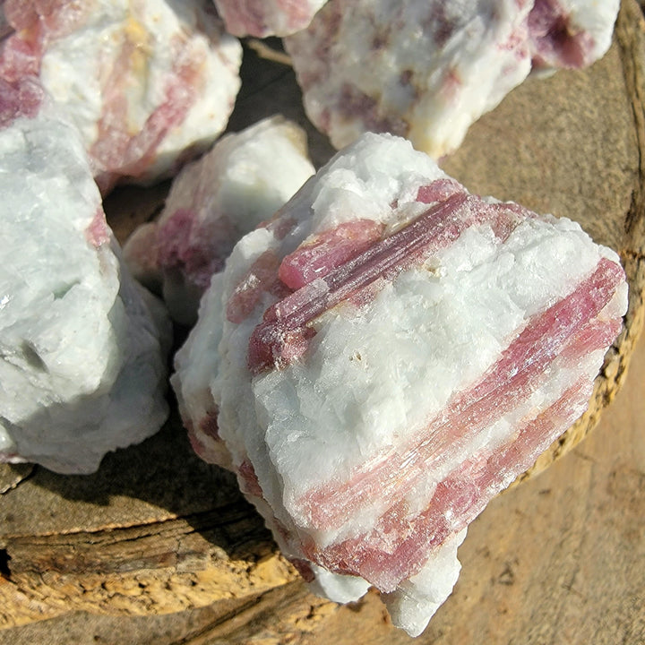 Raw Pink Tourmaline, aka Rubellite. The Stone of Love and Compassion - SOUTHBAYSALTS 