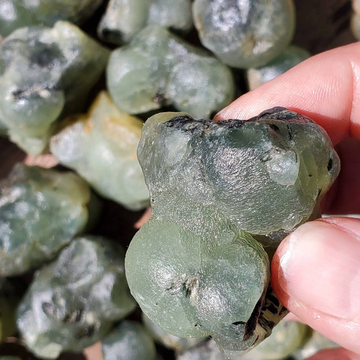 Healers Healing Stone Prehnite with Epidote,  Divine Fusion: Harness Peace and Insight with the Ultimate Healer's Crystal! - SOUTHBAYSALTS 