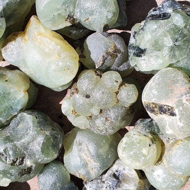 Healers Healing Stone Prehnite with Epidote,  Divine Fusion: Harness Peace and Insight with the Ultimate Healer's Crystal! - SOUTHBAYSALTS 