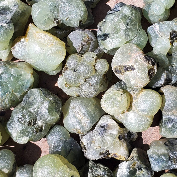 Healers Healing Stone Prehnite with Epidote,  Divine Fusion: Harness Peace and Insight with the Ultimate Healer's Crystal! - SOUTHBAYSALTS 