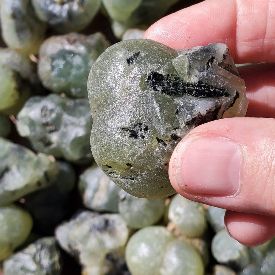 Healers Healing Stone Prehnite with Epidote,  Divine Fusion: Harness Peace and Insight with the Ultimate Healer's Crystal! - SOUTHBAYSALTS 