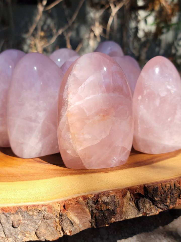 Polished Rose Quartz Freeforms, Polished Rose Quartz, Self Love and Love for others Crystal - SOUTHBAYSALTS 