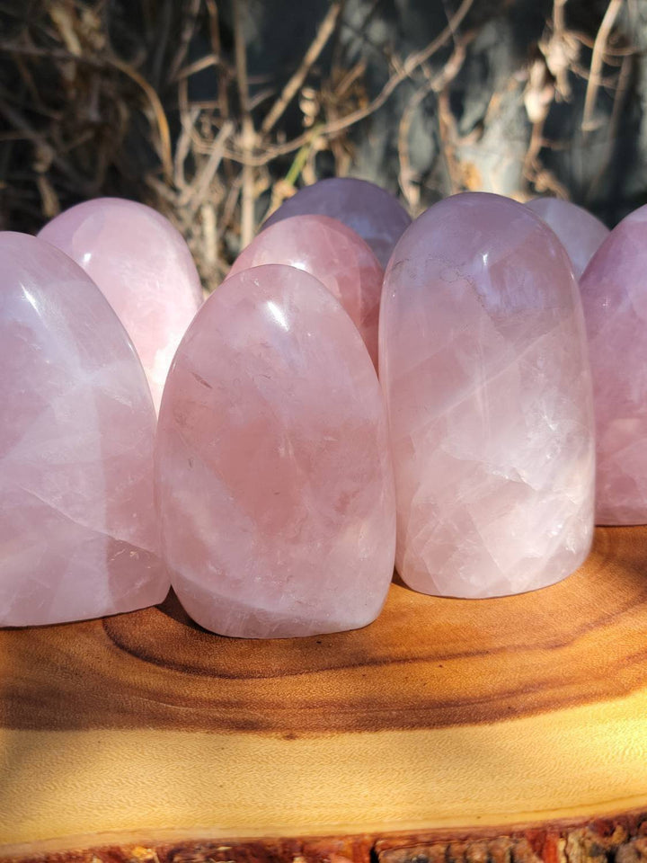 Polished Rose Quartz Freeforms, Polished Rose Quartz, Self Love and Love for others Crystal - SOUTHBAYSALTS 