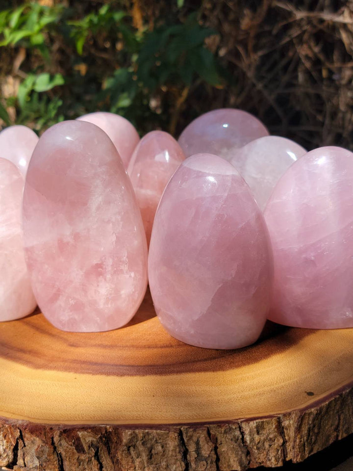 Polished Rose Quartz Freeforms, Polished Rose Quartz, Self Love and Love for others Crystal - SOUTHBAYSALTS 