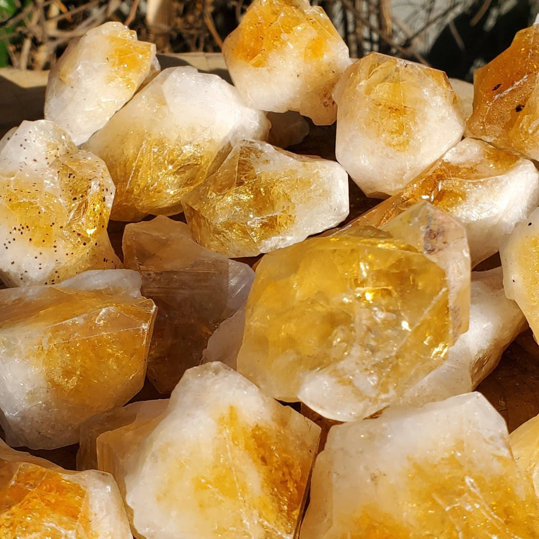 Raw Citrine Points,  Different Shapes of Citrine Points, Citrine the Merchants Stone - SOUTHBAYSALTS 