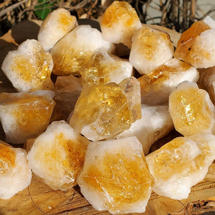 Raw Citrine Points,  Different Shapes of Citrine Points, Citrine the Merchants Stone - SOUTHBAYSALTS 