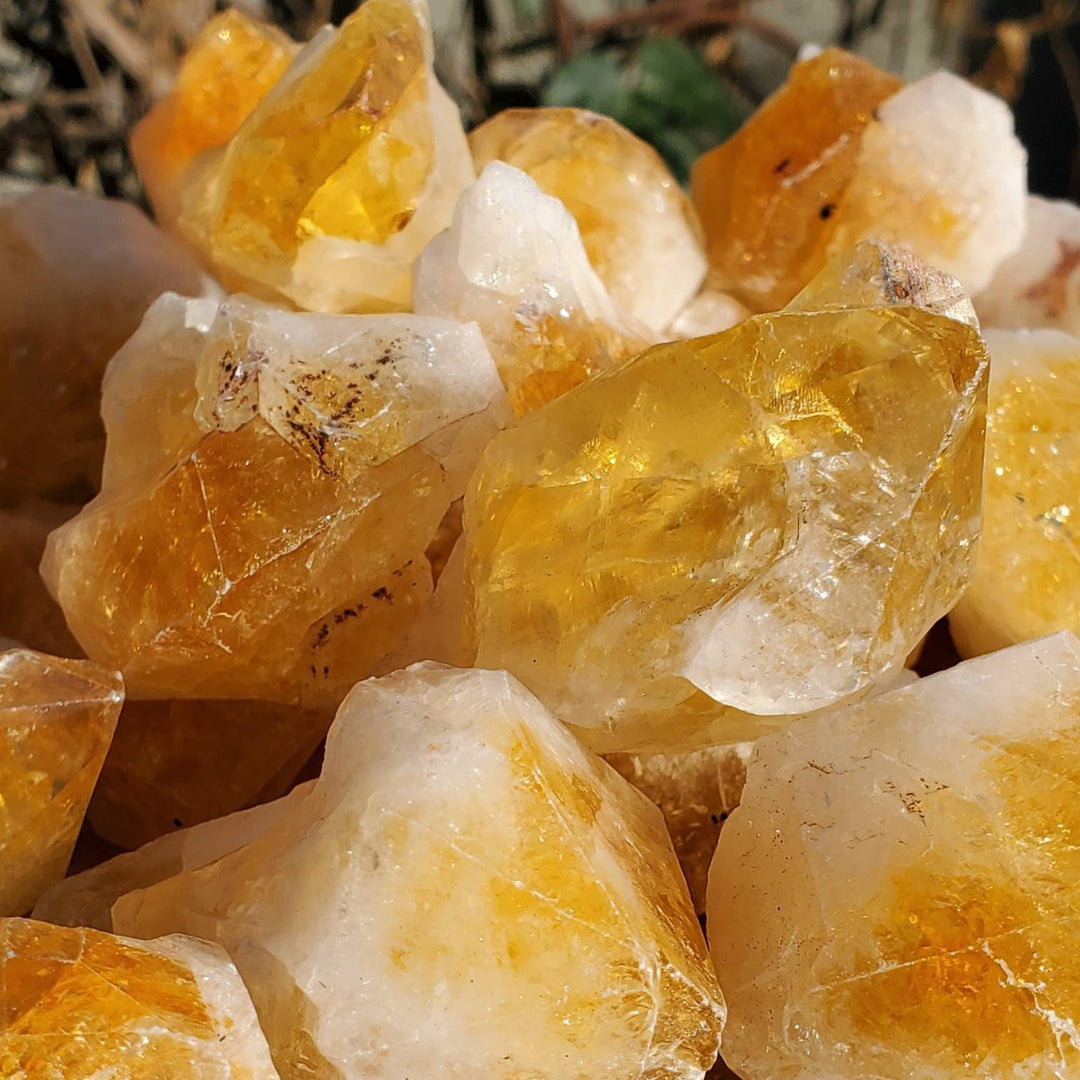 Raw Citrine Points,  Different Shapes of Citrine Points, Citrine the Merchants Stone - SOUTHBAYSALTS 